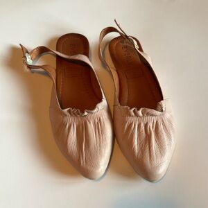 Pink closed toe sandals